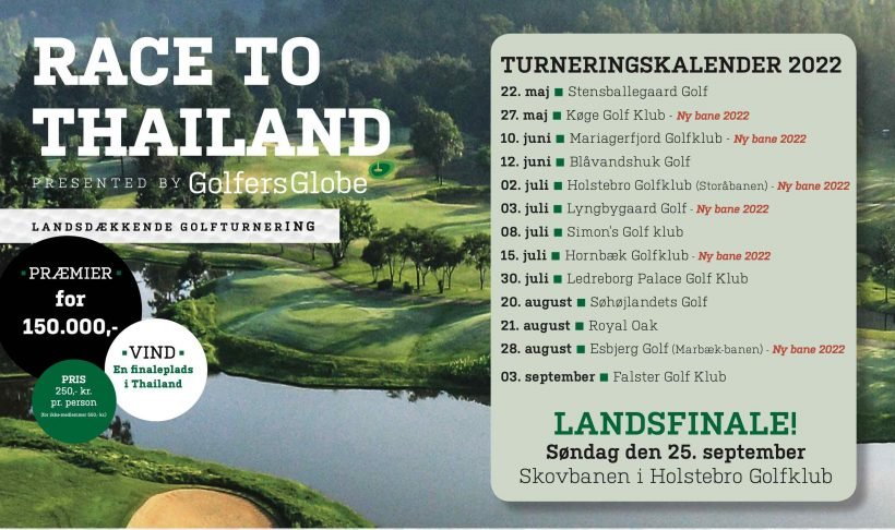 Let at ske vold samling Race to Thailand den 28/8 - Esbjerg Golfklub